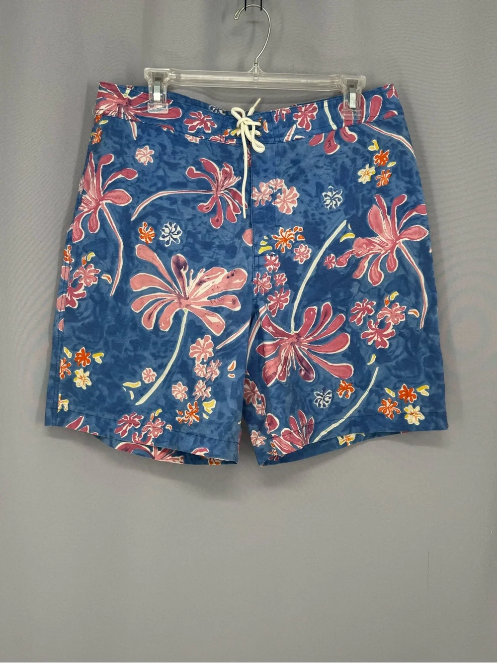 Vtg Polo Ralph Lauren Swim Trunks Men 34 Blue Aloha Beach Vacation Resort Surf